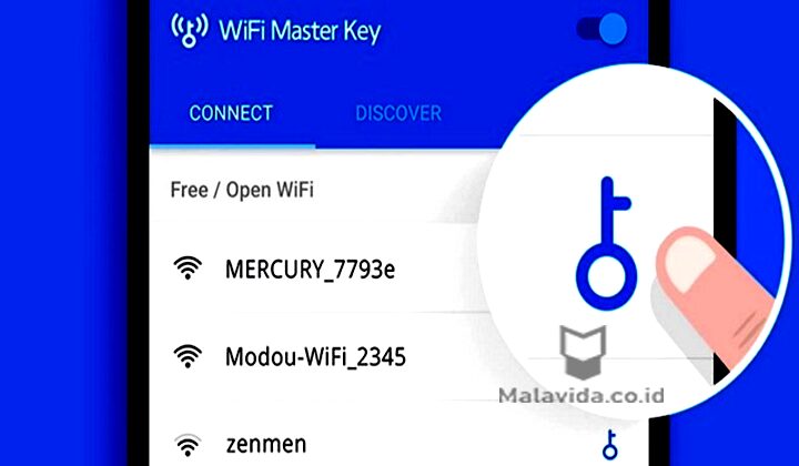 Untuk Android, Gunakan Aplikasi WiFi Master Key