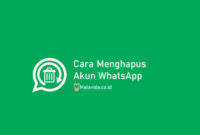 cara menghapus akun WhatsApp